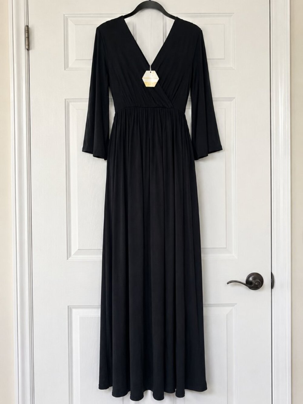 Pink Blush Black Maxi Dress Size 1X - Picture 1 of 1